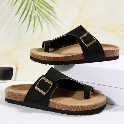 Open Toe Buckle Sandals